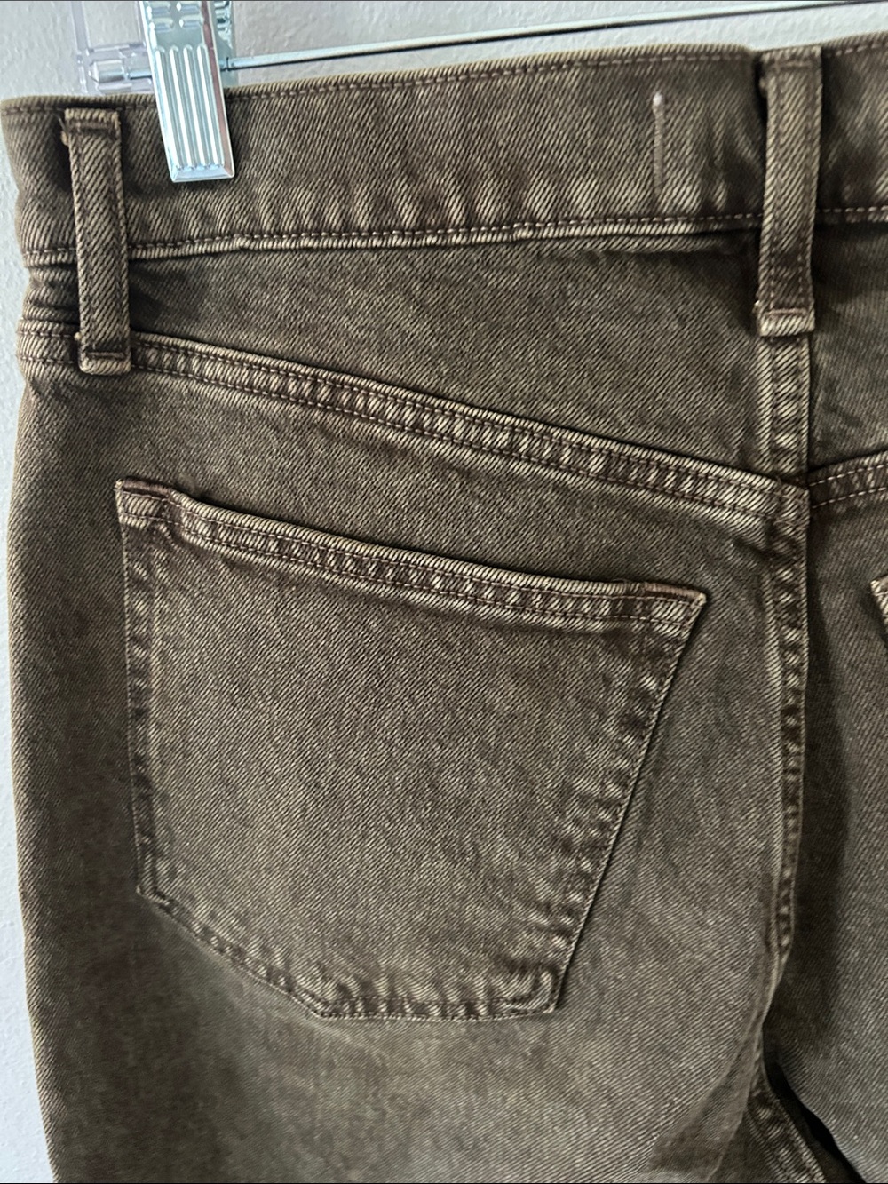 Abercrombie & Fitch the 90s relaxed Jeans high-rise faded brown women’s size 30 - Picture 5 of 6